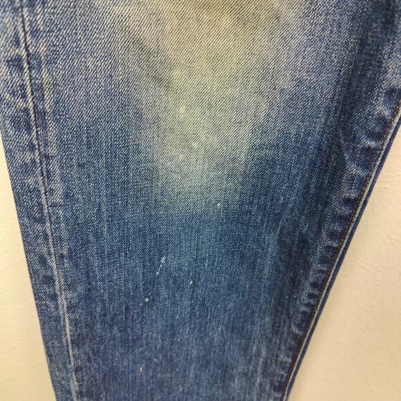 G-Star Raw Stean Tapered Jeans Mens 33x32 Medium Wash Stash Pocket Biker FLAW - Picture 5 of 14